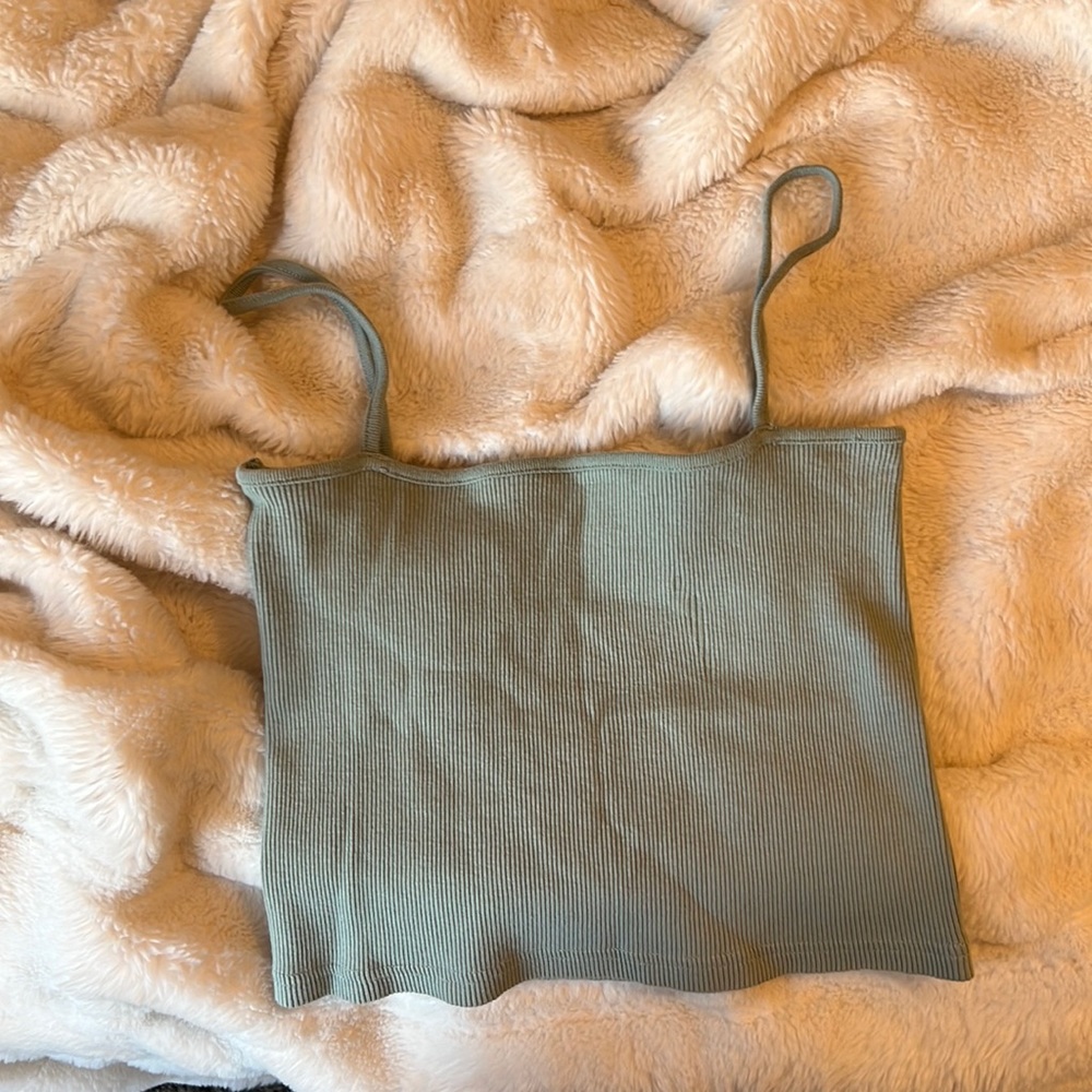 Green tank top